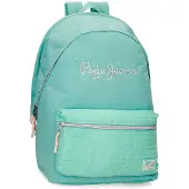 Pepe Jeans Pepe Jeansvoor meisjes. 64424D1 Â Jane aanpasbare computer rugzak twee compartimenten blauw (OSFA), Casual, Polyester, Marineblauw, kinderkl