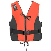 Besto Dinghy Zipper zwemvest oranje/zwart