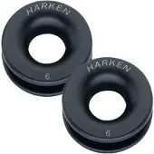 Harken Lead Ring 6 Mm 2 Units Zwart