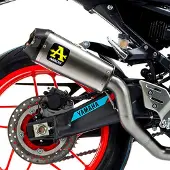 Arrow Works Titanium With Carbon End Cap Yamaha Mt-09 ´21-23 Gehomologeerde Uitlaatdemper