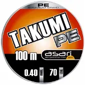 Asari Takumi Pe Braided Line 10x100 M Grijs 0.140 mm