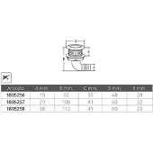 Marine Town Roestvrij Staal Pvc Elleboog Doorvoer 30 Mm