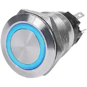 Blue Sea Systems Off-on Blue Led Switch 12v Zilver 10A