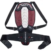 Alpinestars Nucleon Plasma rugprotector Zwart/Wit/Rood L Mannen