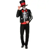 Vegaoo - Día de los Muertos skelet outfit voor mannen