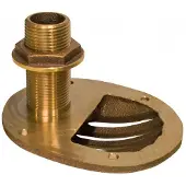 Groco 32 Mm Thru-hull With Drain Strainer Goud