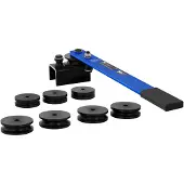 MSW Handmatige buigmachine voor profielen tot 18 mm, 180 graden, met 8 matrijzen