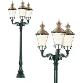Ks Verlichting Nostalgische tuinlamp Parijs 3-lichts - groen