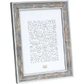 Deknudt Frames fotolijst S40JE7 - grijs met zilverbies - 20x28 cm