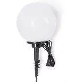 Ks Verlichting - Tuinbol 25 - Tuinlamp - Kunststof - Spie - Led - Modern - Wit