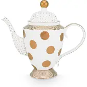 Pip studio Theepot Dot Delight White-Gold 1,25 L