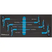 Datona 6-delige inbussleutelset met T-greep in Pro softmodule - H2 tot H6