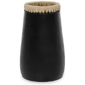 Bazar Bizar Vaas Sneaky | terracotta zwart 14x14x22 cm vazen | NADUVI