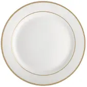 Ambition Aura Gold Serie - Porseleinen Dinerbord - Rond - Wit - 27 cm