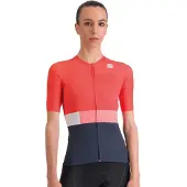 Sportful Snap Short Sleeve Jersey Koraal/Blauw