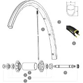 Mavic Ksyrium Pro Exalith 17c Voorvelg