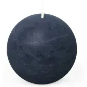 Spaas - Rustiek Kaars Bol 80mm-donkerblauw