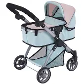 KO 2 In 1 Stroller Set Doll Grijs Kinderen