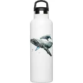 Fish Tank Humpback Whale&diver Bottle 600ml Wit