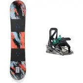 Burton - Packs (snowboards & bindingen) - Pack Grom Camber 2025 voor Unisex - Rood