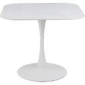 Molecule Malta Vierkante Eettafel Wit Unico Ruw Keramiek