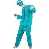 Vegaoo - Halloween Zombiechirurgenkostuum voor mannen