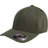 Flexfit Cap - Wooly Combed - olijf - Maat S-M