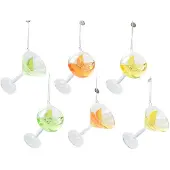 Kaemingk Cocktail glas l6.6b6.6h10.1 cm a6 kerst Decoris
