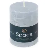 Spaas 8x Rustieke Pillarkaars ± 35 branduren Lichtblauw