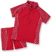Playshoes UV-bescherming rood / wit