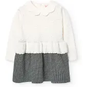 Boboli Knitwear Combined Lang Mouw Jurk