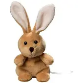 Schmoozies Pluche paashaas knuffeldier 19 cm - Knuffel bosdieren