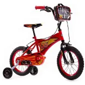 Disney Cars Lightning McQueen 14 inch Kinderfiets + Trainingswielen voor Jongens of Meisjes 4-6 jaar