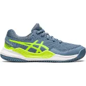 Asics Gel-Resolution 9 GS Clay Junior Steel Blue/Hazard Green