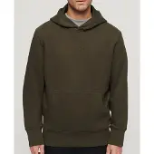 Superdry Heren Sweater met microprint groen (XXL), Casual, Katoen, Lange mouwen M2013518A