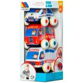 MOLTO Friction 3 Cars Set Transparant Kinderen