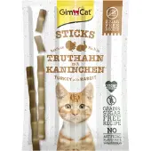 GimCat Sticks - Kattensnack - Kalkoen Konijn 20 g 4 stuks