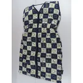 Plum Plum - Slaapzak - 90 cm - Ecru / marine - Mouwloos
