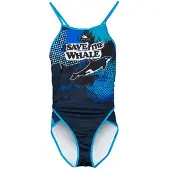 Turbo Save The Whale Swimsuit Blauw 3XL Vrouw