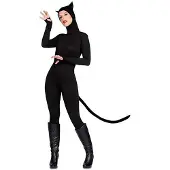 MOM Cat Woman Costume Zwart S Kinderen
