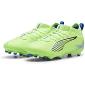 Puma Ultra 5 Match Gras / Kunstgras Voetbalschoenen (MG) Kids Groen Blauw Zwart Wit