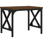 vidaXL Printerstandaard 40x30x31 cm bewerkt hout bruin eikenkleur
