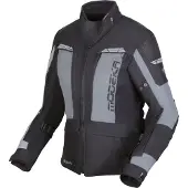 Modeka Hydron, waterdichte dames textieljas ,zwart/grijs ,38