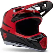 FOX V3 Divider MIPS Zwart Rood Crosshelm Maat XS