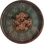 Dutch Style Wandklok Bronx, 40 cm - Groen - Rond - met wijzerplaat