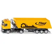 Siku 3537, Vrachtwagen met kiepwagen, 1:50, metaal/kunststof, rood, kantelbare kiepwagen