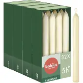 Bolsius - Gladde Dinerkaarsen - 17 cm - 32 stuks - Ivoor