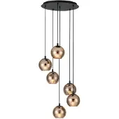 Eglo Hanglamp 6-lichts Lemorieta zwart