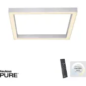 Paul Neuhaus Vierkante Plafondlamp Pure Lines Square Aluminium