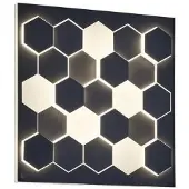 Cinque wand – plafond lamp Cifavo zwart klein